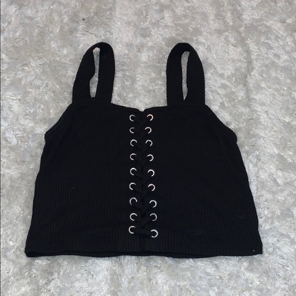 Black tank top